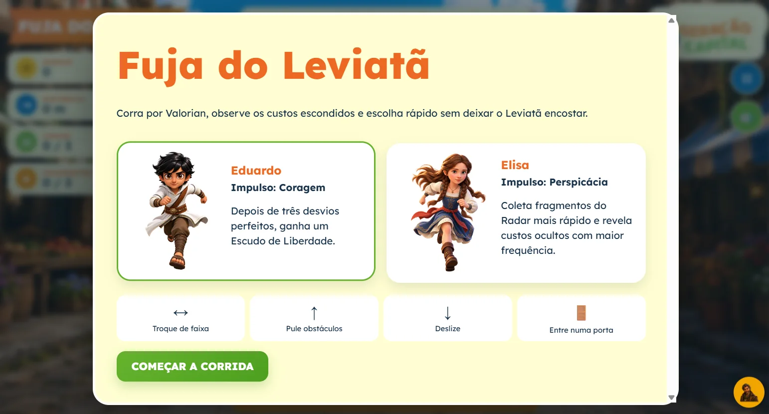 Jogo Fuja do Leviatã